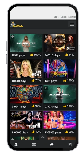 GodOdds Casino register